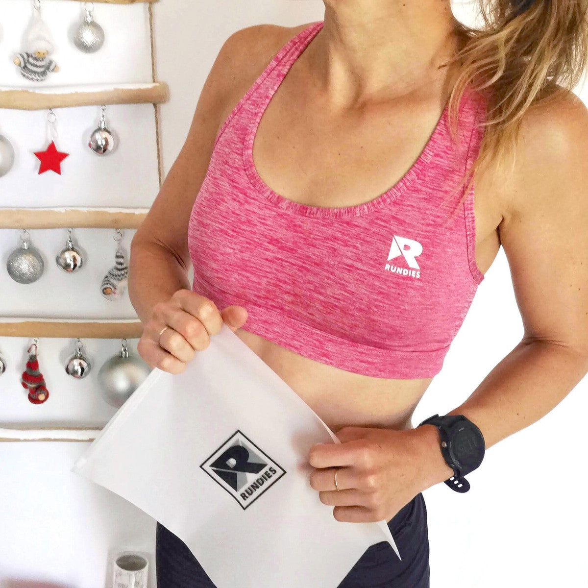 Bamboo Running Crop Top - Pink